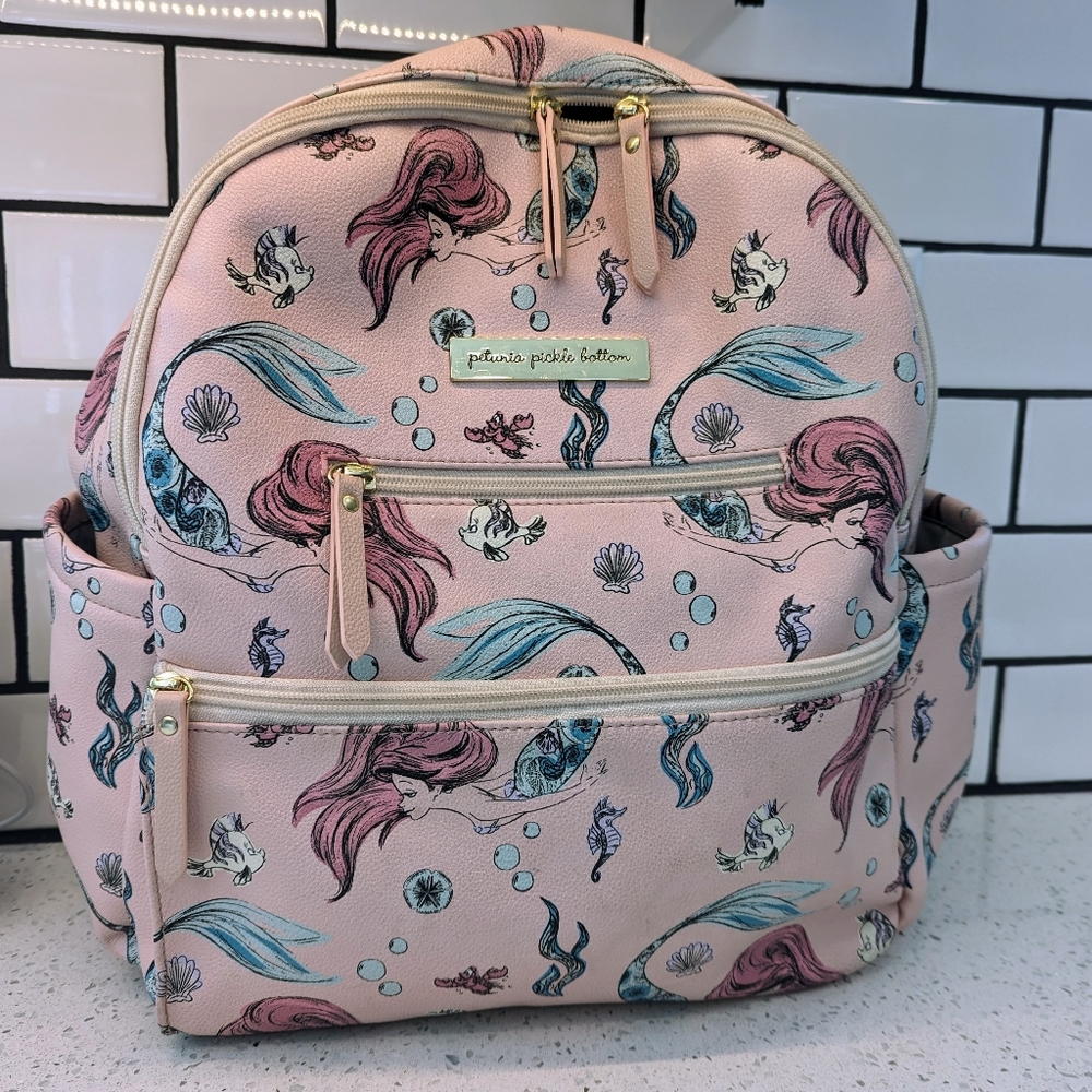 Petunia Pickle Bottom Ace Backpack Diaper Bag Disney Little Mermaid
